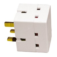 3 Way Adaptor White