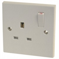 1 Gang 13a Switch Socket Double Pole