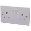 2 Gang 13a Switch Socket