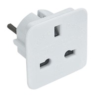 European Travel Adaptor, White