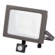 10w LED Floodlight, PIR IP65 - Grey