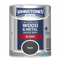 Johnstone's Retail Quick Dry Gloss - Black (750ml)