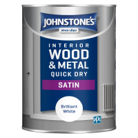 Johnstone's Retail Quick Dry Satin - Brilliant White (1.25L)