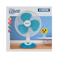 12" Desk Fan, Blue