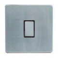 1 Gang 2 Way Light Switch, Screwless Stainless Steel