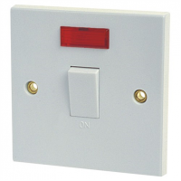 20a Double Pole Switch, Neon