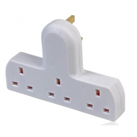 3 Way Cable Free Socket - White