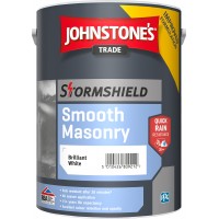 5L Johnstone's Stormshield Smooth Masonry (Brilliant White)