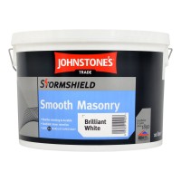 10L Johnstone's Stormshield Smooth Masonry (Brilliant White)