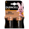 2pk Duracell Batteries - C