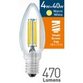 4w (= 40w) Clear LED Candle - SES