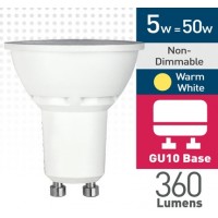 5w (= 50w) Frosted LED GU10